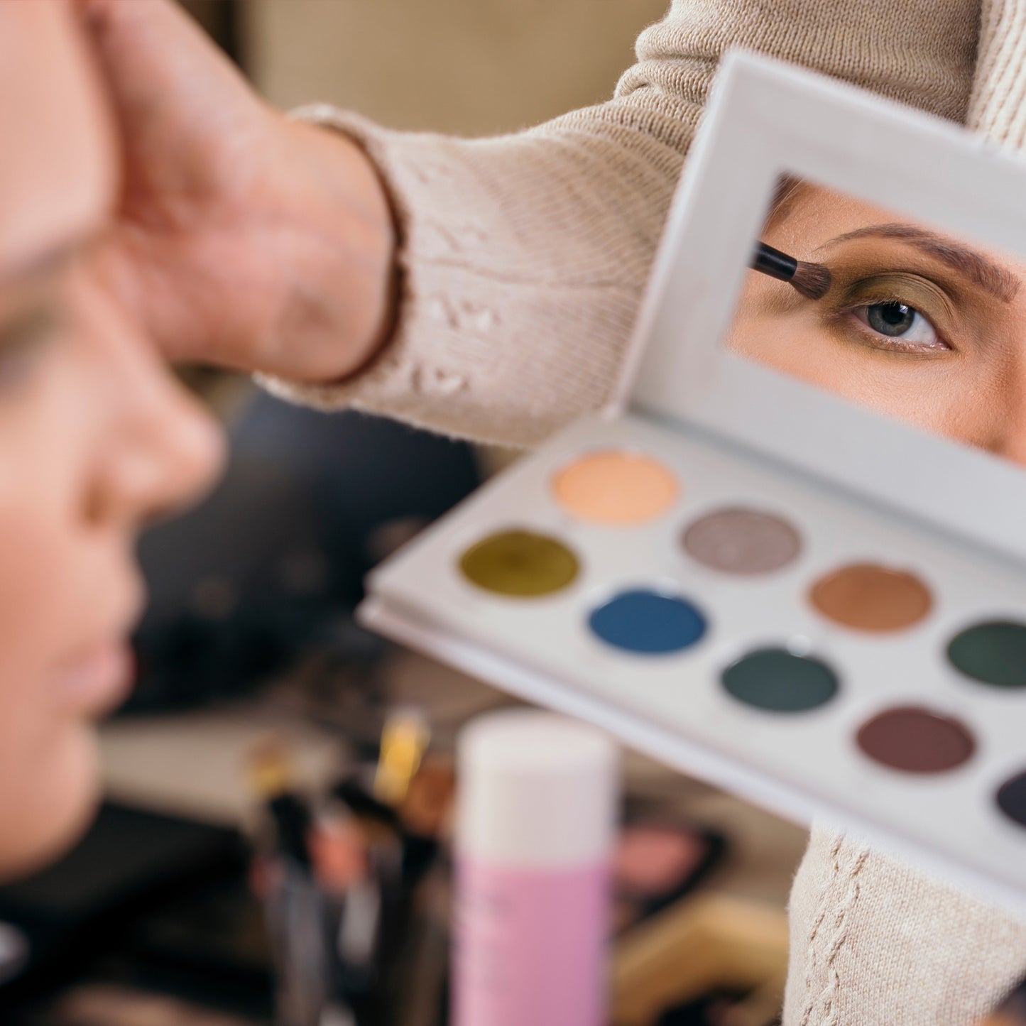 Mascara/Eye Shadow Study